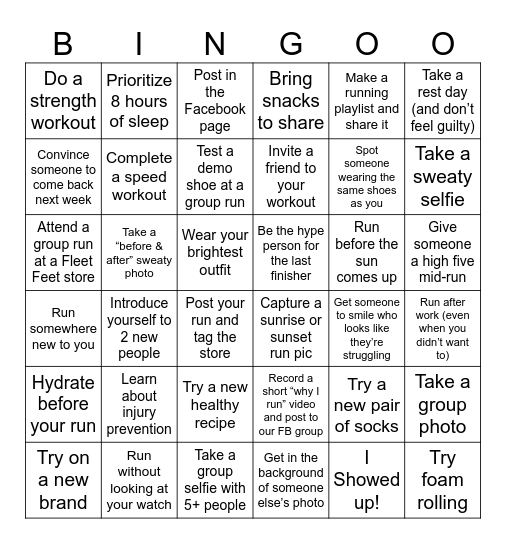 No Boundaries 2026 Bingo Card