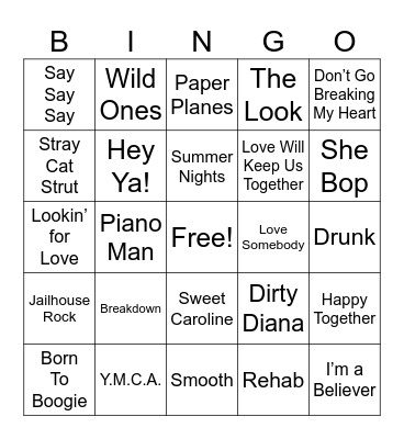 •••••Cover-All••••• Bingo Card