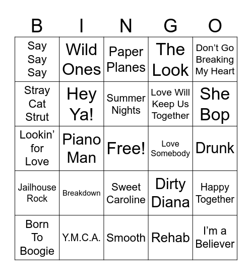 •••••Cover-All••••• Bingo Card