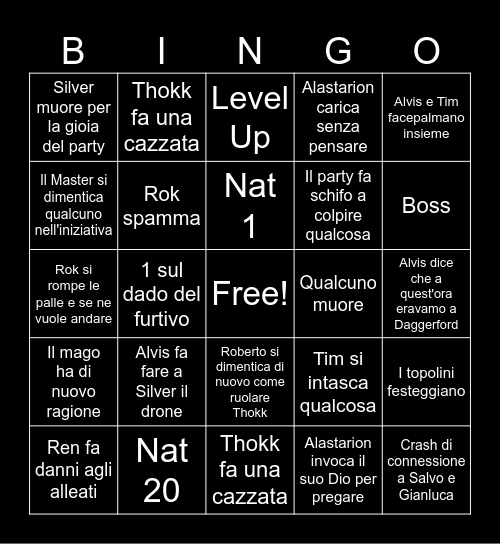 BORAVINGO Bingo Card