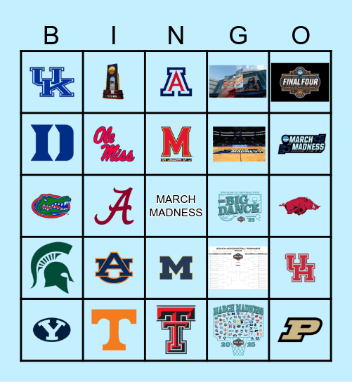 MARCH MADNESS Bingo Card
