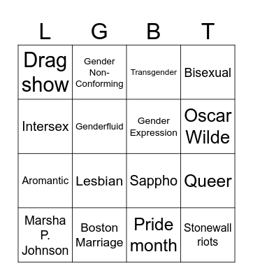 AAU Bingo Card