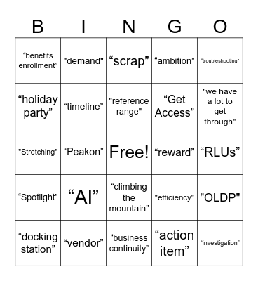 TOC FY26 Q2 Bingo Card