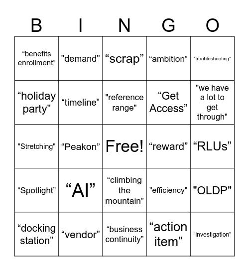 TOC FY26 Q2 Bingo Card