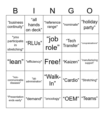 TOC FY26 Q2 Bingo Card