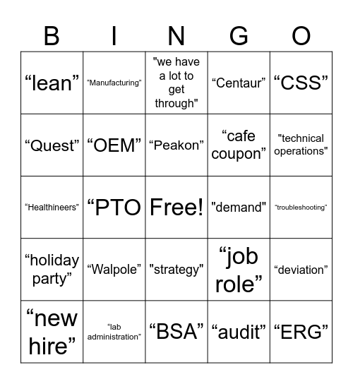 TOC FY26 Q2 Bingo Card