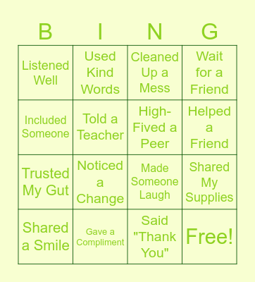 BINGO Card