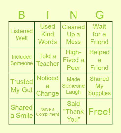 BINGO Card