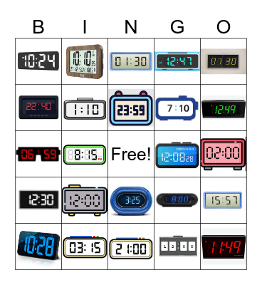 The Time Bingo Card