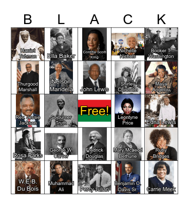 Black History Bingo: Senior Edition Bingo Card