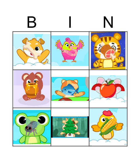 Yummy treats Bingo Card