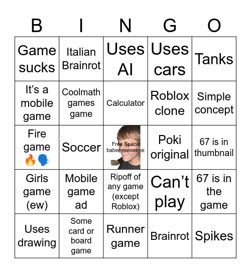 Poki Bingo Card