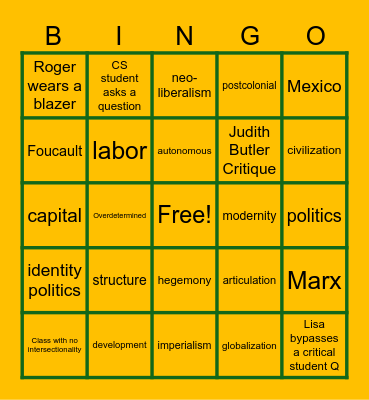 CS Colloquium Bingo Redux Bingo Card