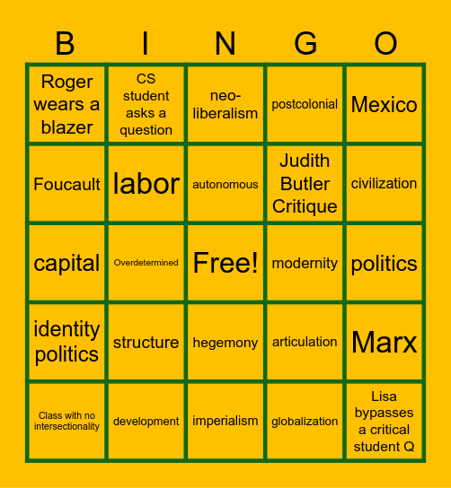 CS Colloquium Bingo Redux Bingo Card