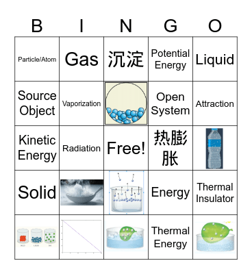 States of Matter (Q1) Bingo Card