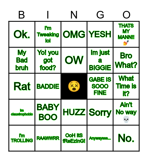 KAYLEIGH'S COMMON PHRASE BINGO Card