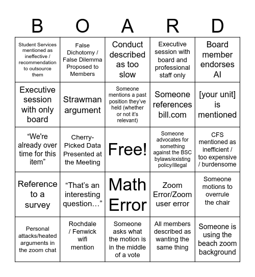 email thedishwashers.bsc@gmail.com with questions Bingo Card