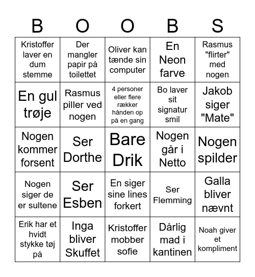 Øl Bingo 2 Bingo Card