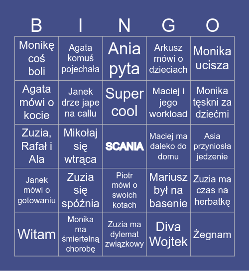 Daily Bingo Card