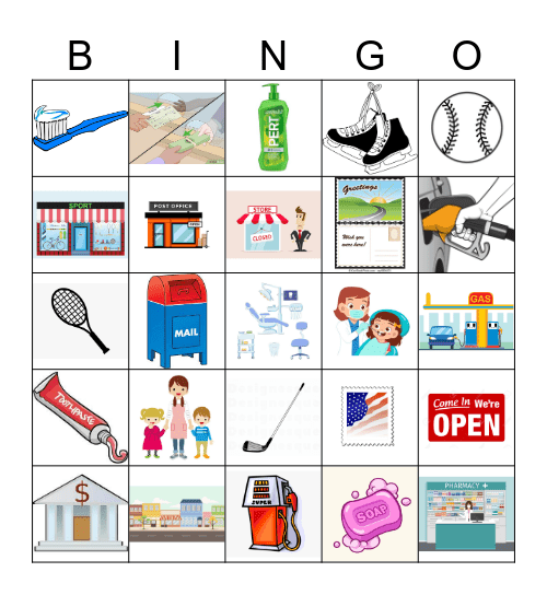 Spanish 2 - Realidades capítulo 3A Bingo Card
