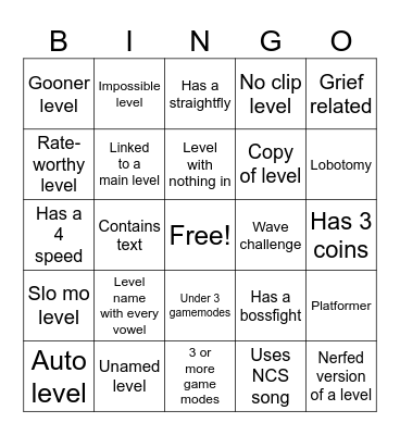 RECENT TAB BINGO!!! Bingo Card
