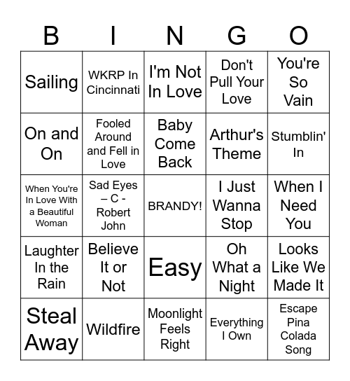 MOJO NIXON PRESENTS SINGO BINGO WITH THE TOADLIQUORS | ROUND 4 Bingo Card