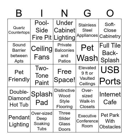 Mayfield Lifestyle BINGO! Bingo Card