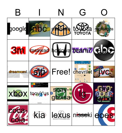 Logo quiz Bingo Card