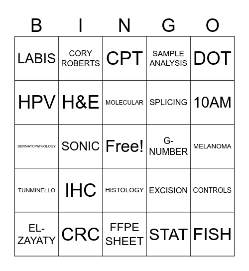 PROPATH Bingo Card