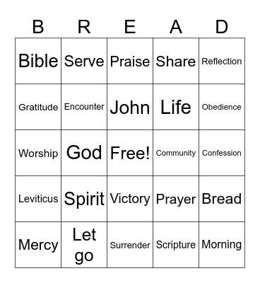 Card 4 Bingo Card