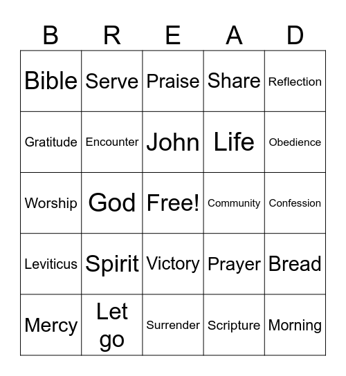 Card 4 Bingo Card