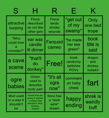 Get in me swamp Bingo Card