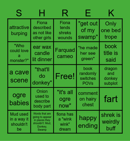 Get in me swamp Bingo Card