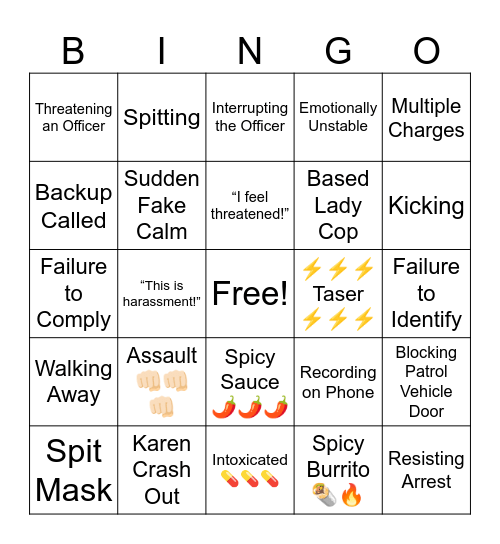 Karen Bingo Card
