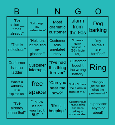KIDDE Support Bingo Card