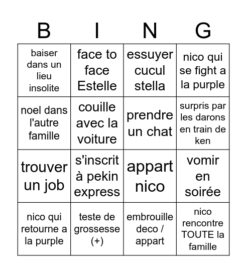 Bingo 2026 Bingo Card