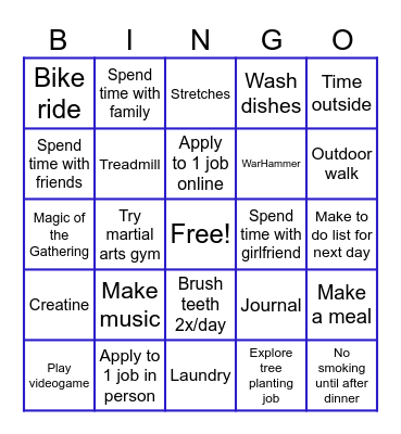Evan 2026 Bingo Card
