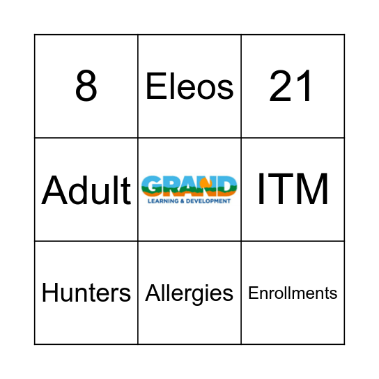 GRAND Bingo Card