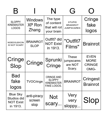 Logo Kid Content Bingo Card