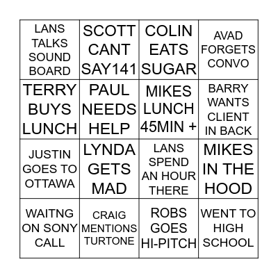 KAWARTHA BINGO  Bingo Card