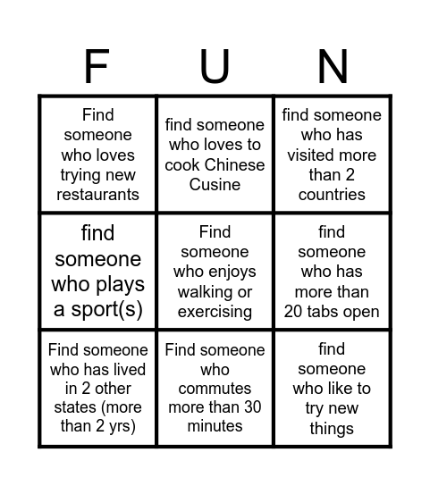 Summer Summit Talks Community Bingo Card