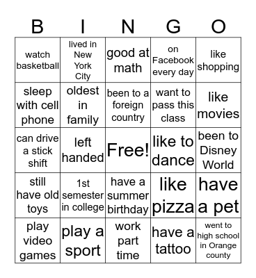 RDG 080 Bingo Card