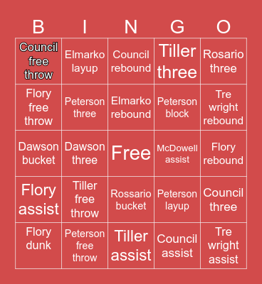 Kansas basketball 🏀 Bingo Card