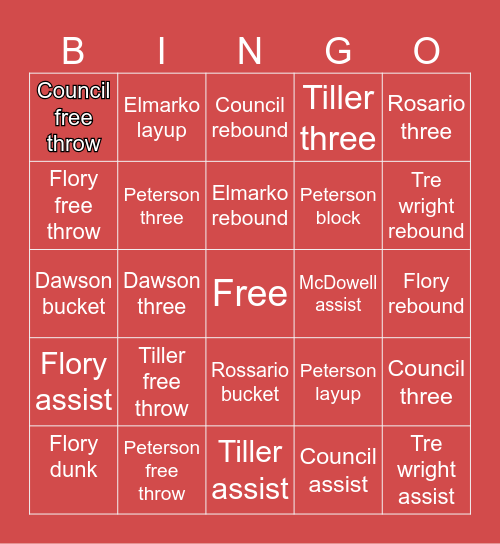 Kansas basketball 🏀 Bingo Card