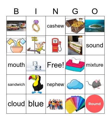 SSEC phonics Bingo Card