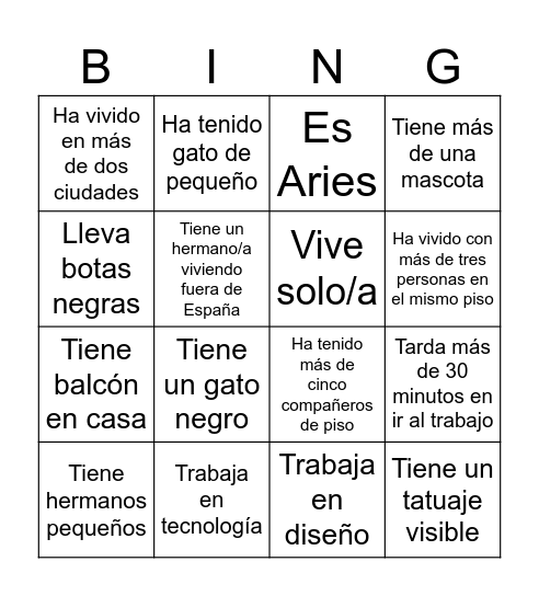 GENTE DE BIEN X LA VIVI Bingo Card