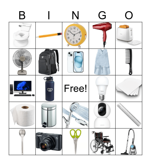 Inventions BIngo Card