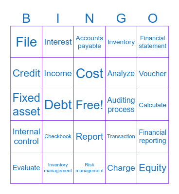 ACCOUNTING  BINGO Card