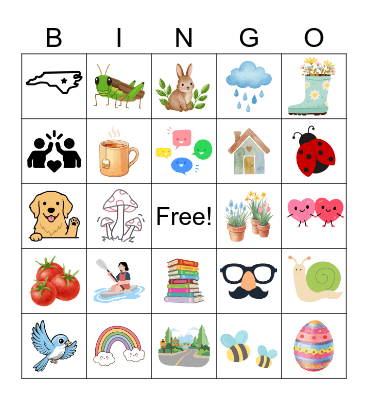 L'Arche Spring Bingo Card