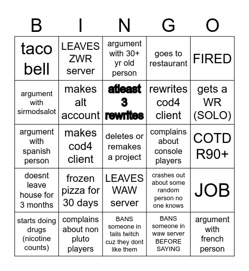 2026 evelyn bingo Card